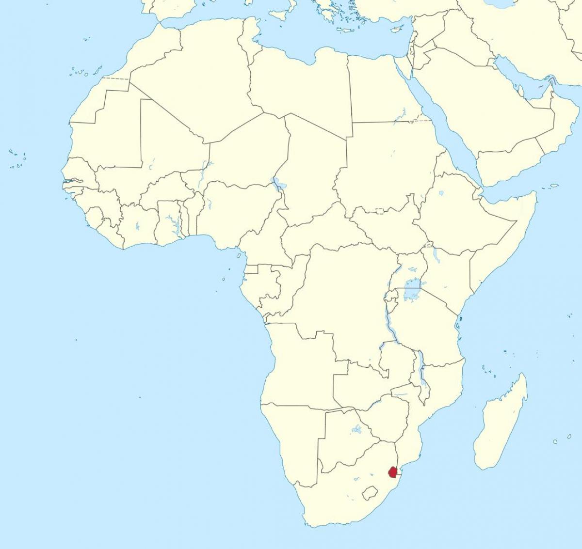 Mapa ng africa, Swaziland