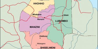 Mapa ng Swaziland