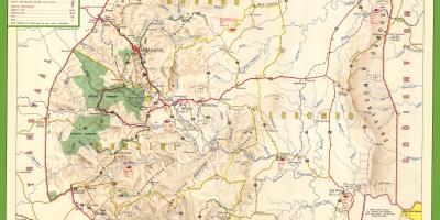 Mapa ng Swaziland detalyadong